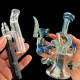 HAZE with Aqua Bubbler and Rigged Wheel Glass