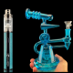 Haze with Blue Telescope Glass Bong